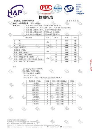 yikang med rohs certificates