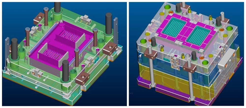 3-D mold design for plates